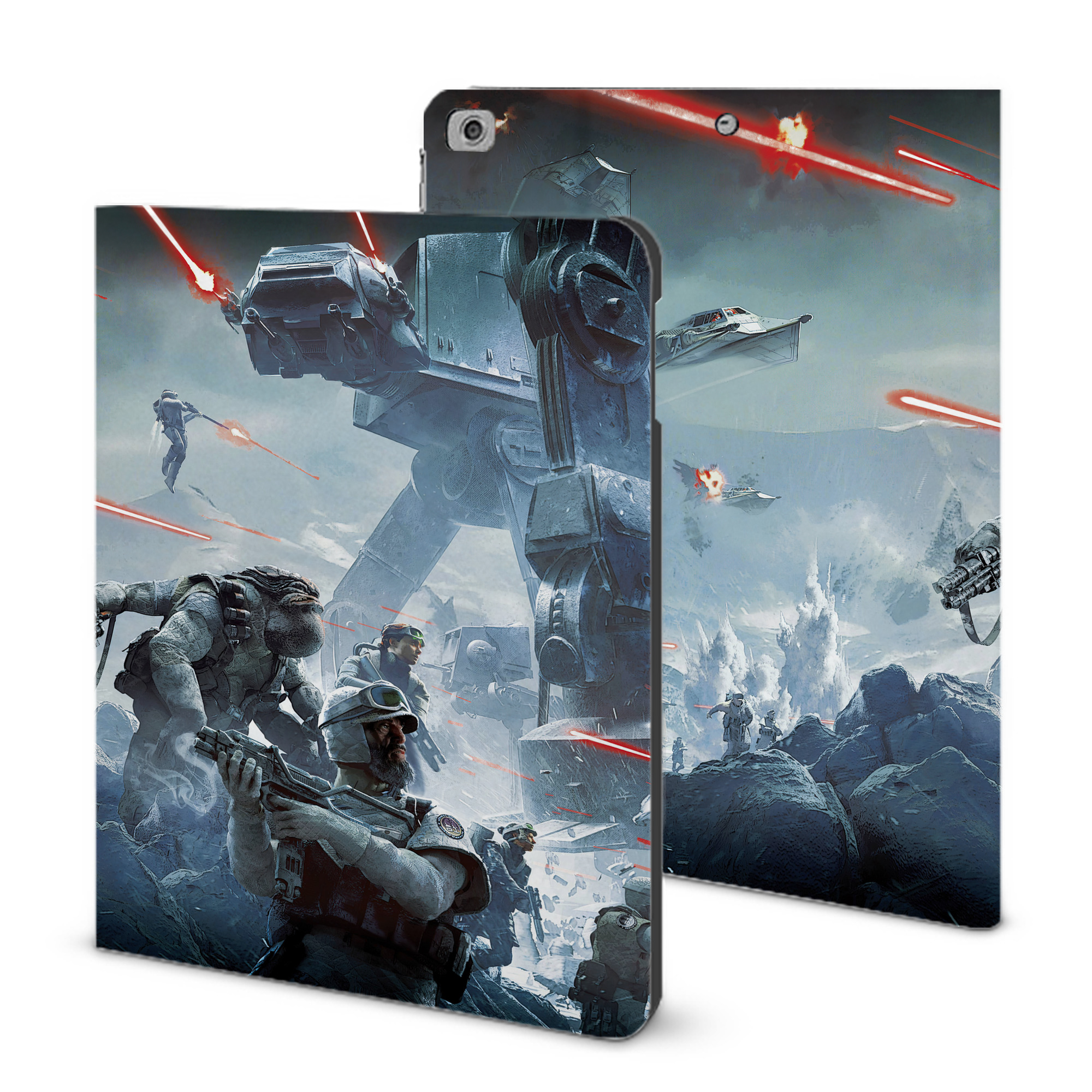 （画像用） スター・ウォーズ Star Wars IPad ケース ブック型 PUレザー TPU 耐衝撃 軽量 薄型 ペン収納なし 全面保護 IPad 各モデル対応